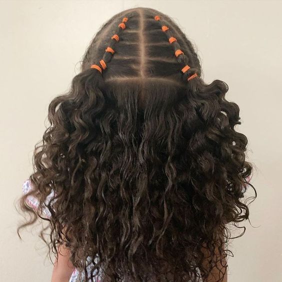 PENTEADO PARA ESCOLA SIMPLES E FÁCIL - PENTEADO INFANTIL PARA CABELOS  CACHEADOS 