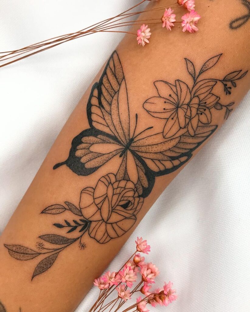 tatuagem flor