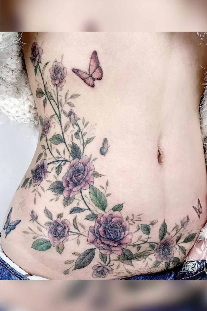 tatuagens para cobrir cicatriz na barriga
