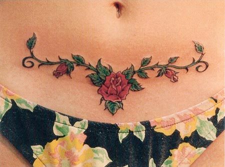 tatuagens para cobrir cicatriz na barriga
