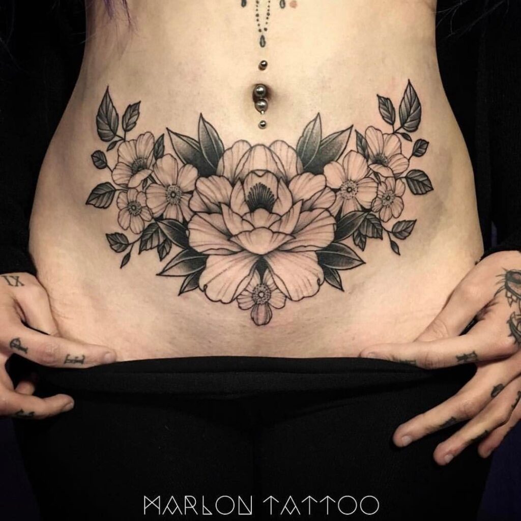 tatuagens para cobrir cicatriz na barriga
