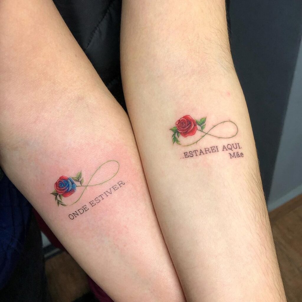 Tatuagem filha e mae