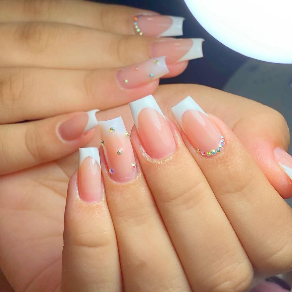 Nails autocolantes francesinha