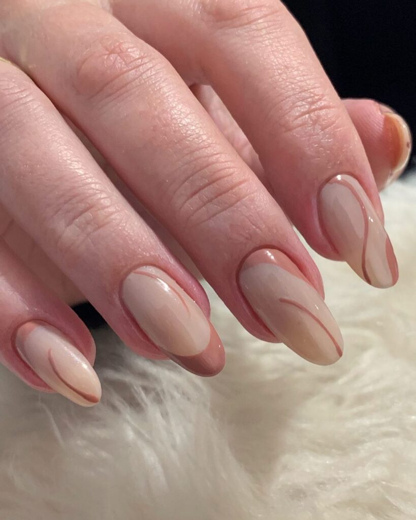 Unhas nude minimalista