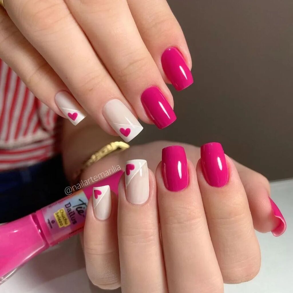 Nails rosa pink