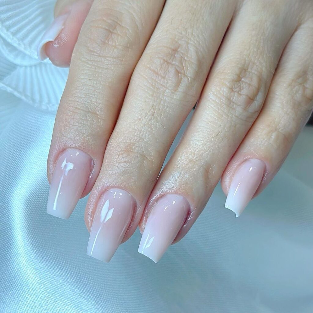 Unhas natural banho de gel