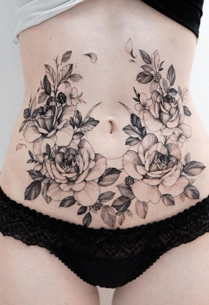 tatuagens para cobrir cicatriz na barriga
