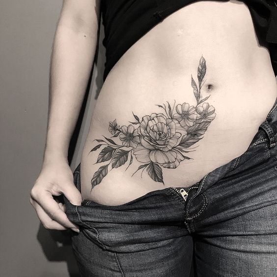 tatuagens para cobrir cicatriz na barriga
