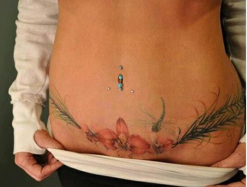 tatuagens para cobrir cicatriz na barriga
