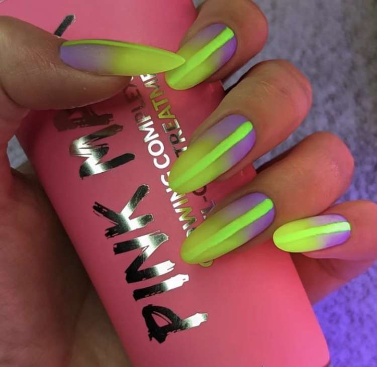 Unhas neon