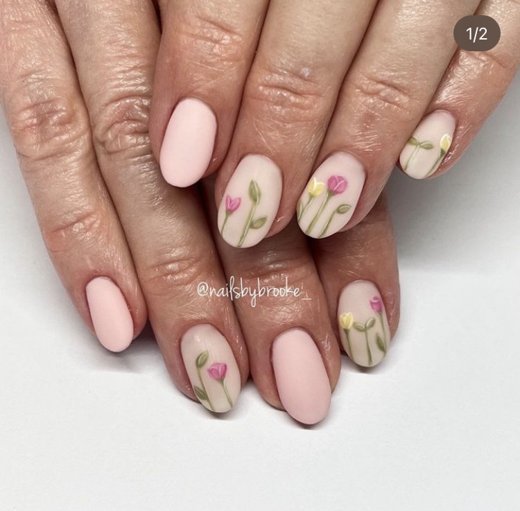 esmaltes rosa claro