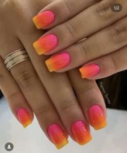 Unhas neon decoradas