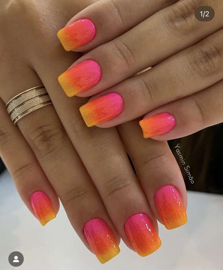 Unhas neon