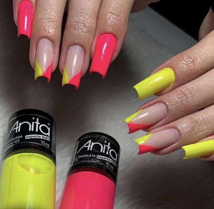 Unhas neon