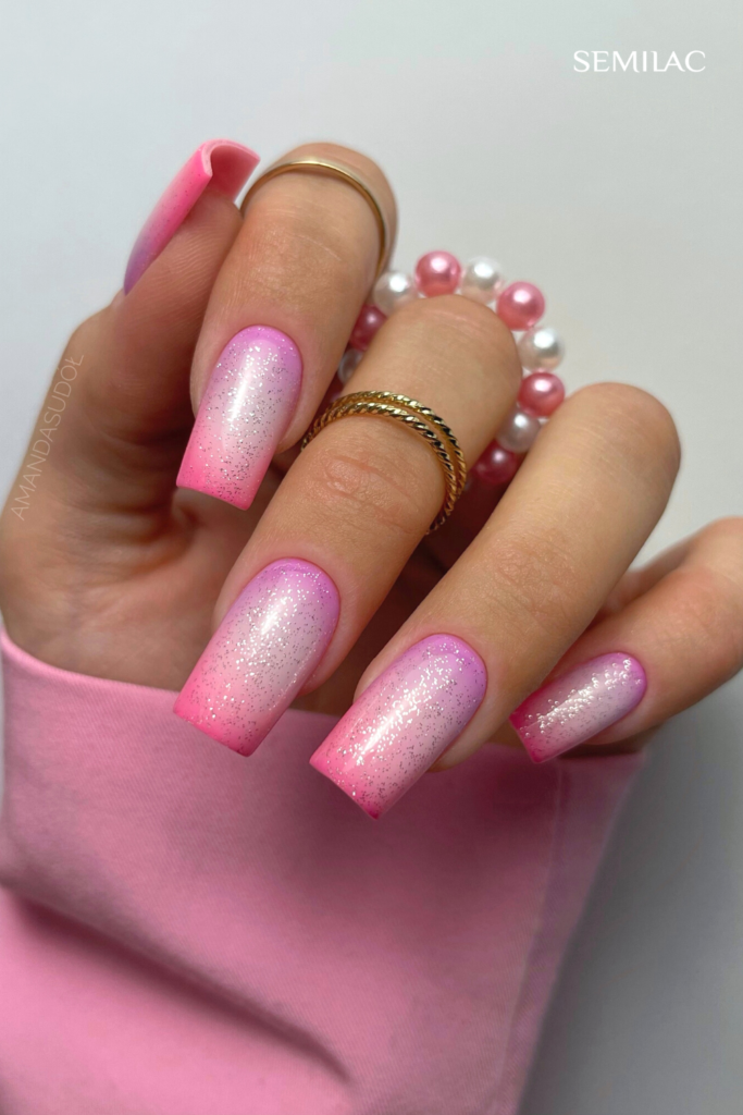 unhas rosa decoradas
