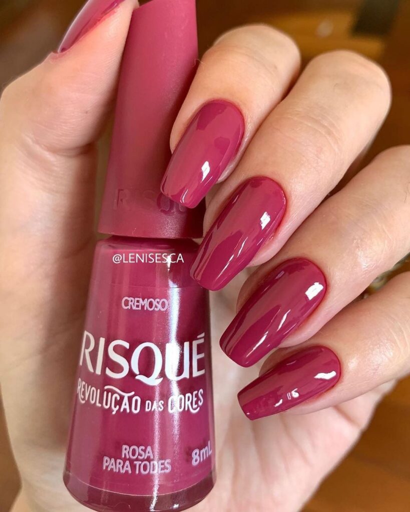 unha rosa risqué