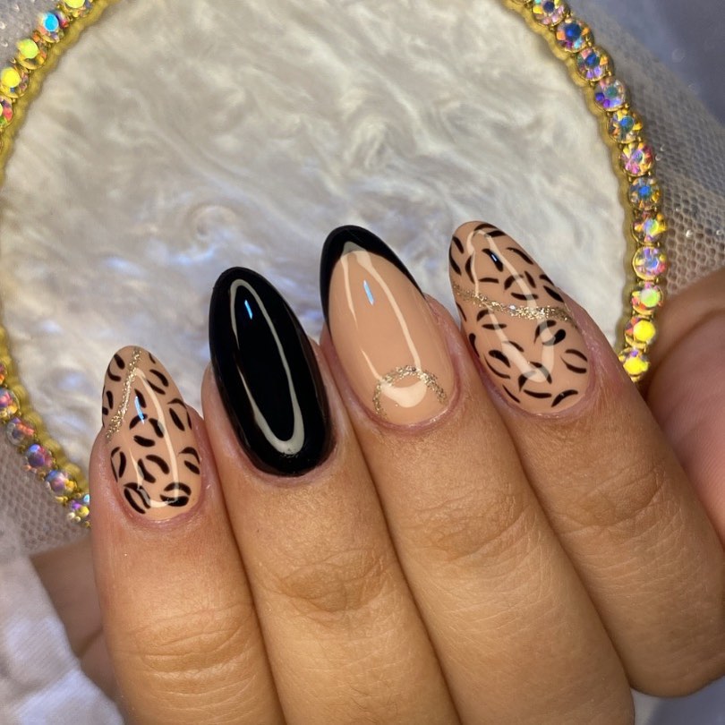 unhas oncinha decoradas