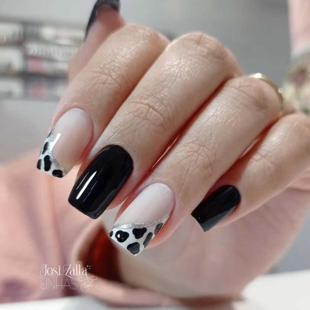 decoração unhas vaquinha