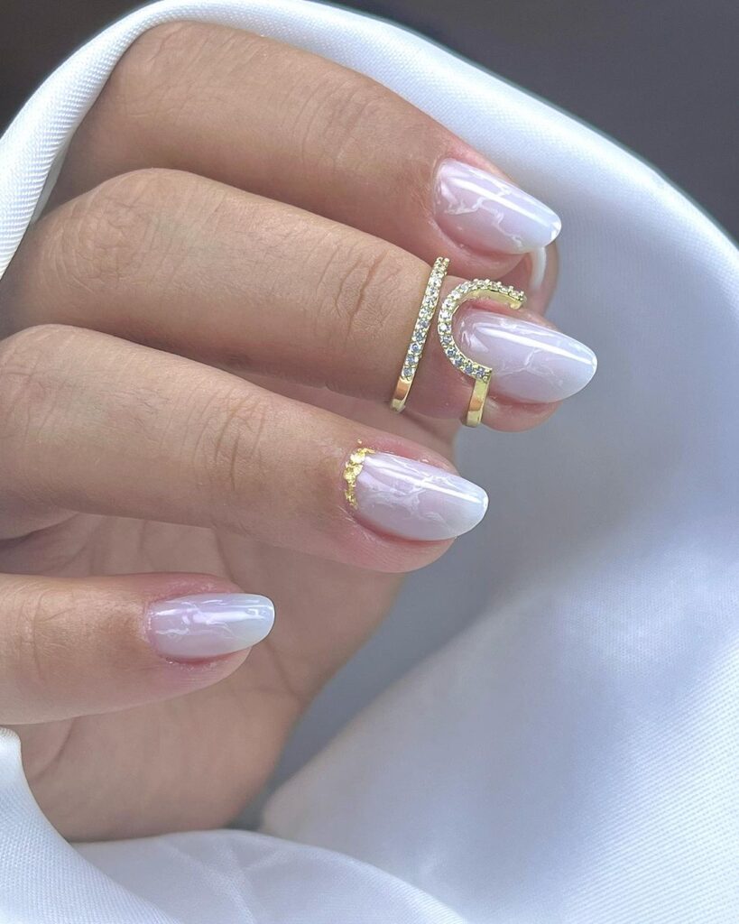 decoração de unhas curtas para casamento