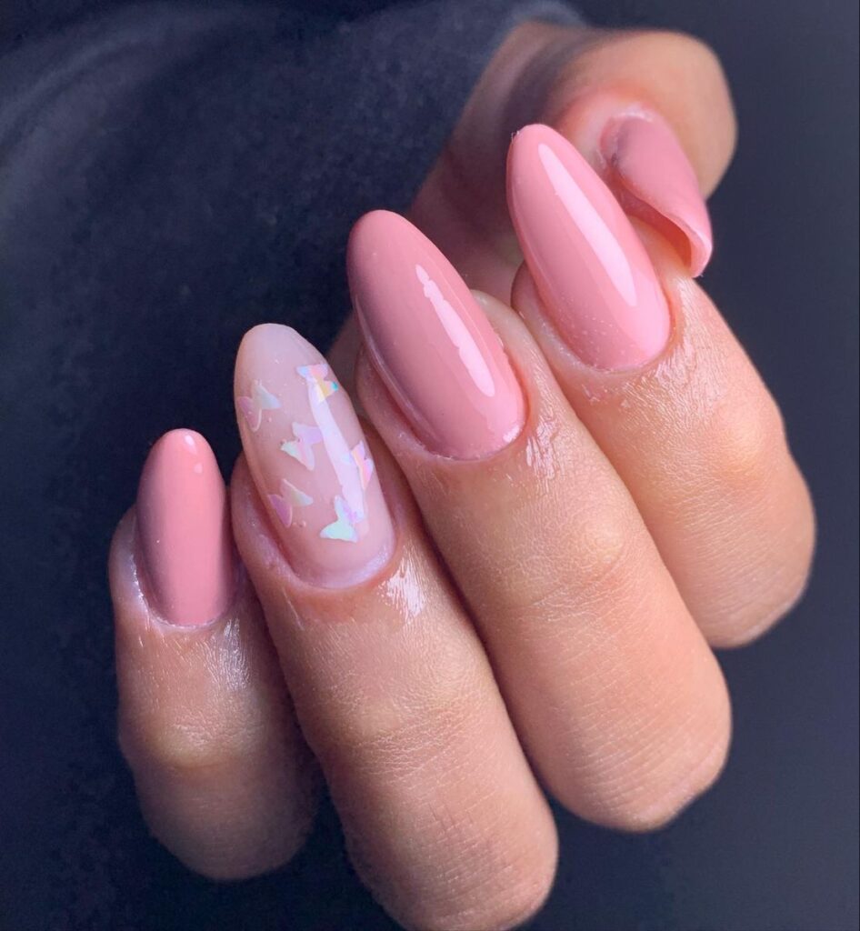 unhas rosa decoradas
