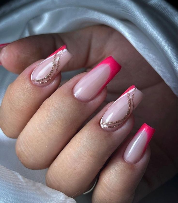 unhas rosa decoradas
