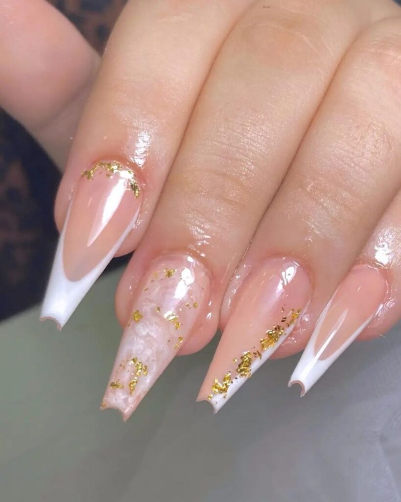 unhas decoradas bailarina