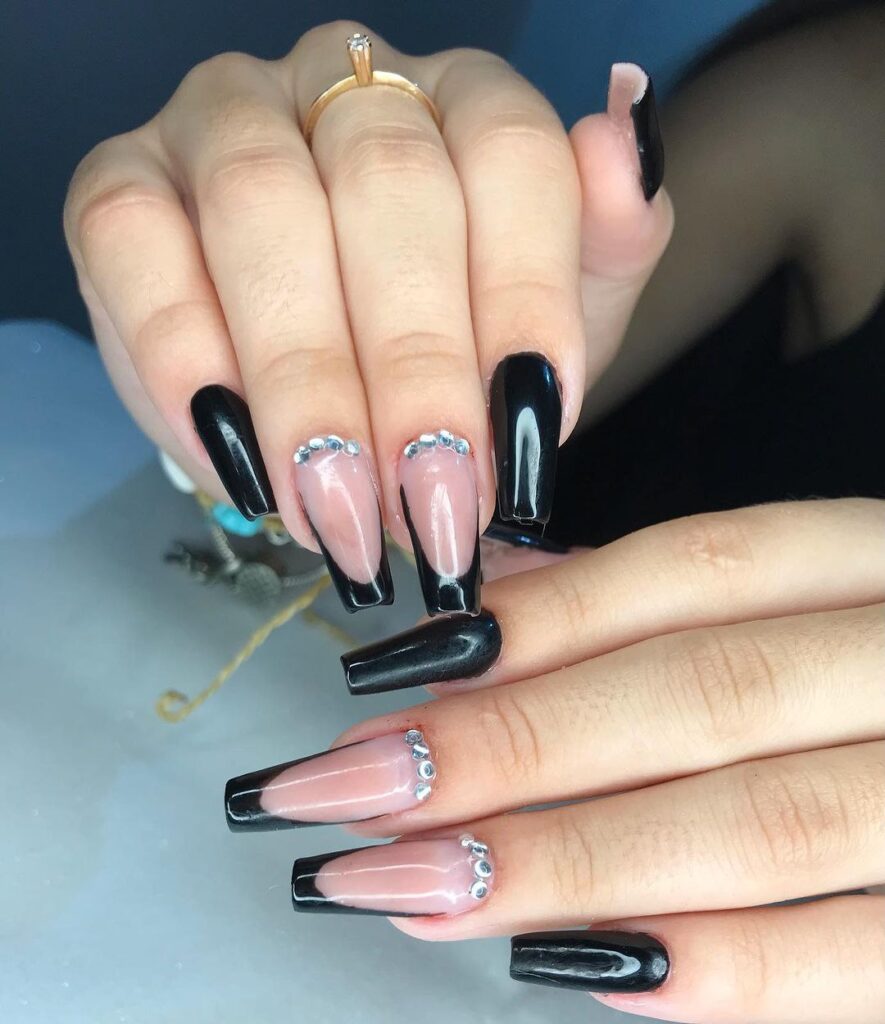 unhas com alongamento