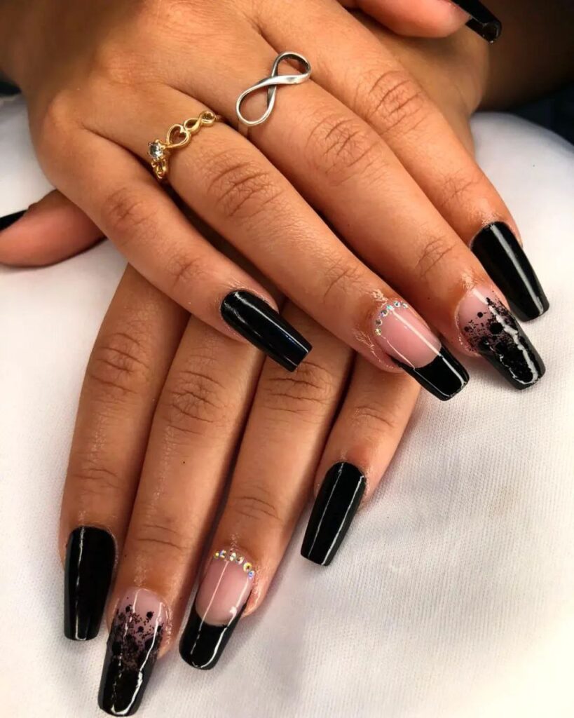 unhas lindas pretas