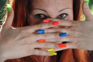 unhas bicolor