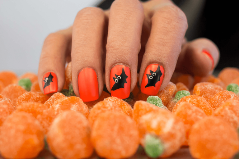 unhas de halloween