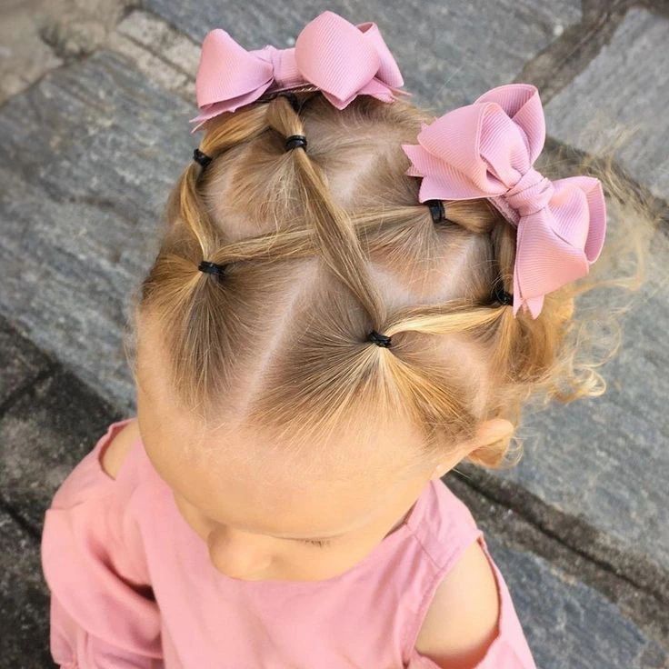 penteado liso infantil