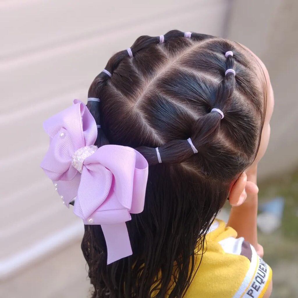 penteado para cabelo liso infantil