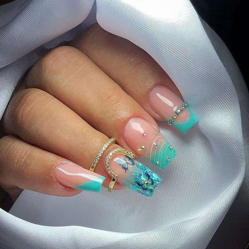 unhas bicolor