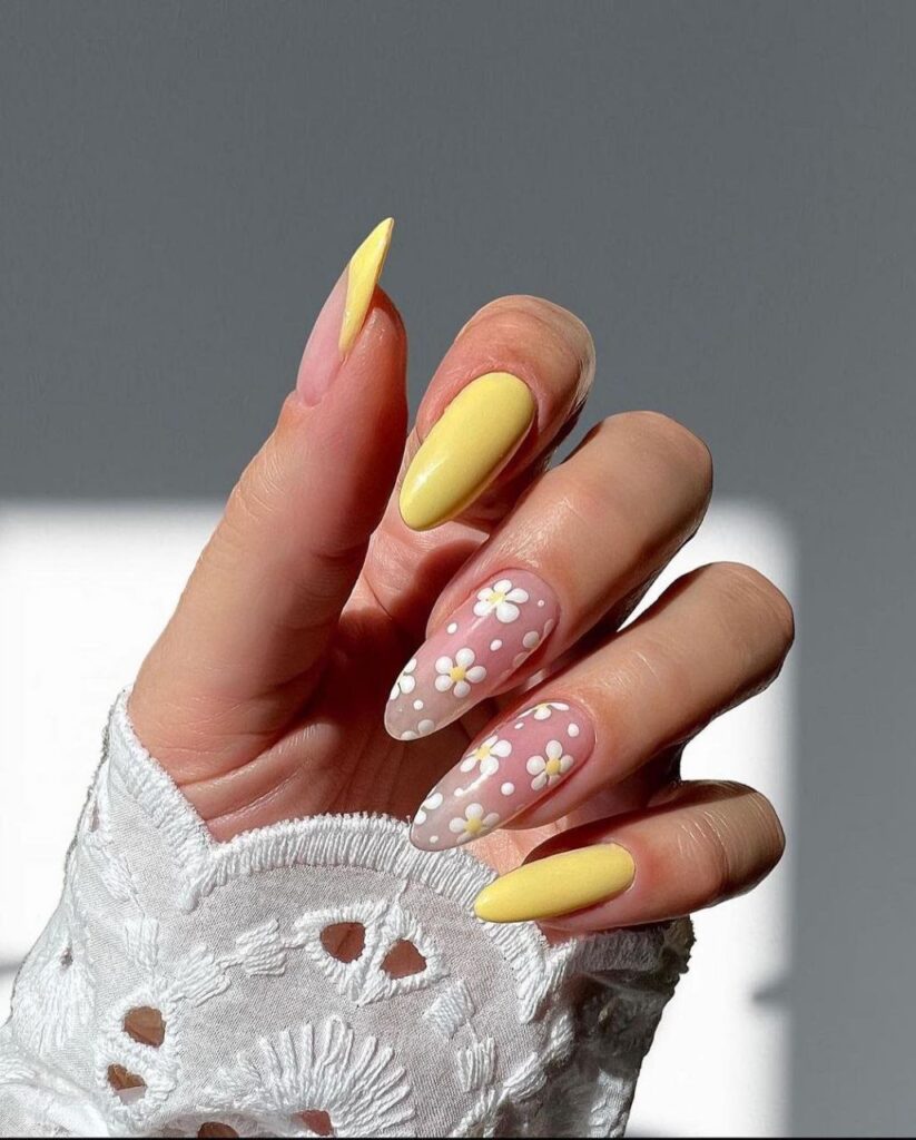 esmalte amarelo