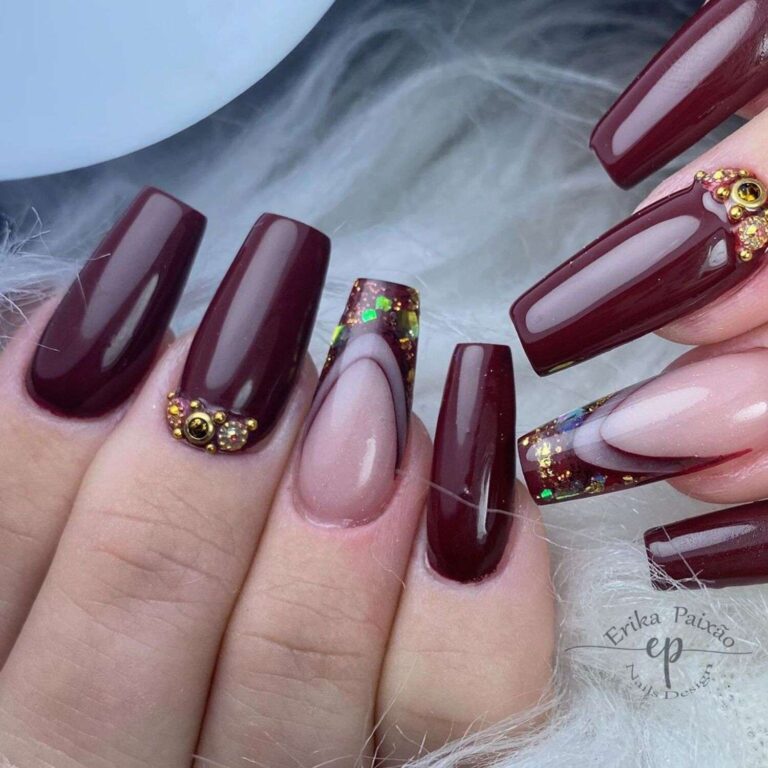 unhas de vinho