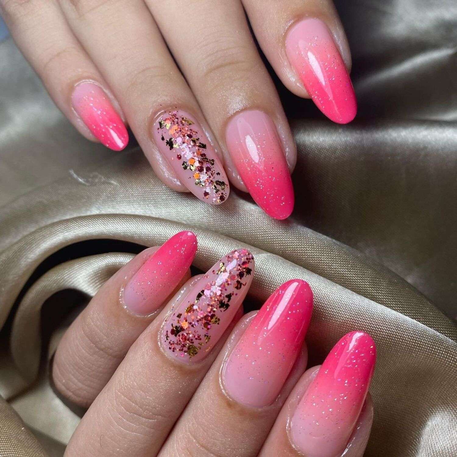 unhas amendoadas