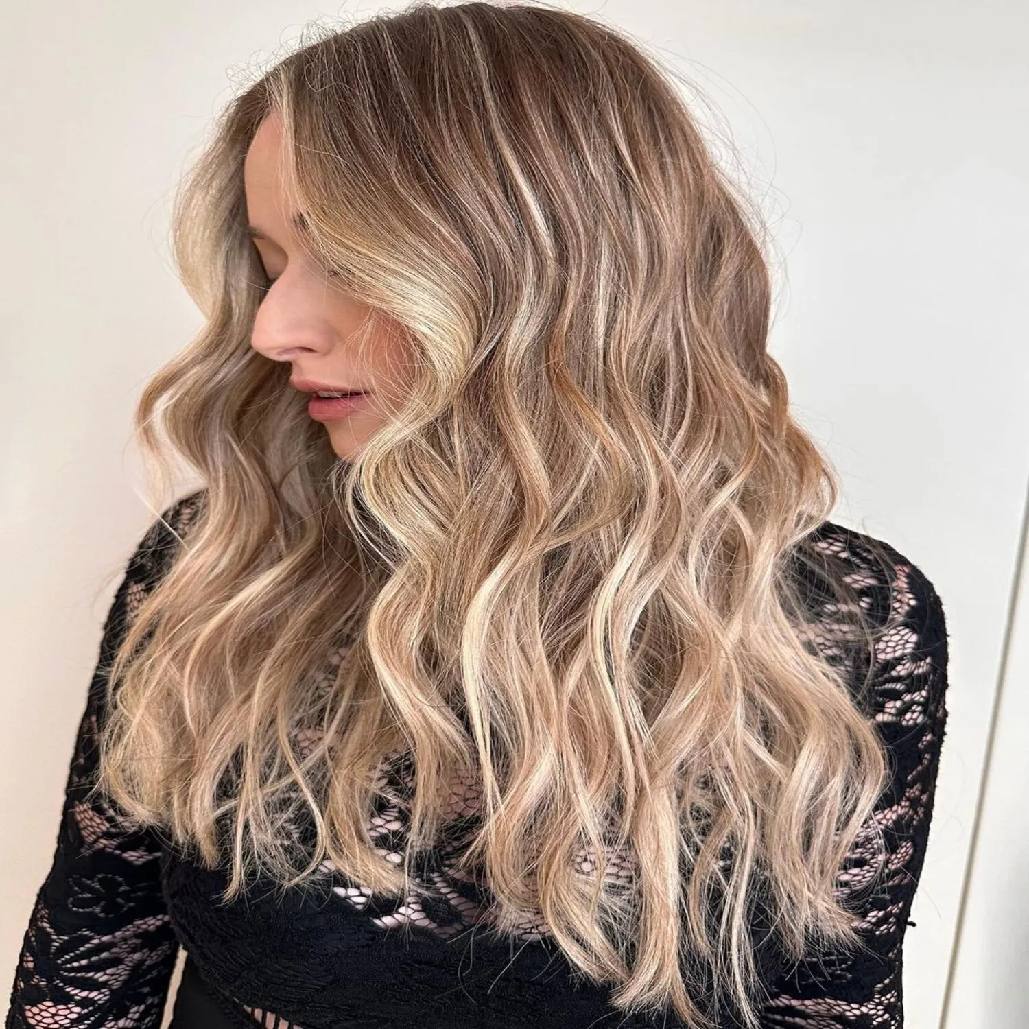 Luzes no Cabelo Loiro