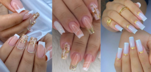 Unhas Dourados e Branco