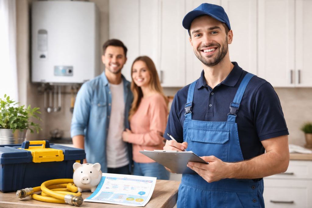 orçamento com empresa de gás